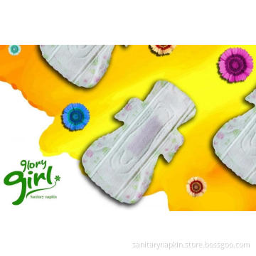 Winged herbal sanitary napkins for heavy flow
